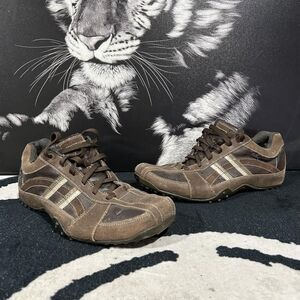 Skechers Urbantrack-Browser 61751-BRS Athletic Sneaker Men's 12 Brown Leather